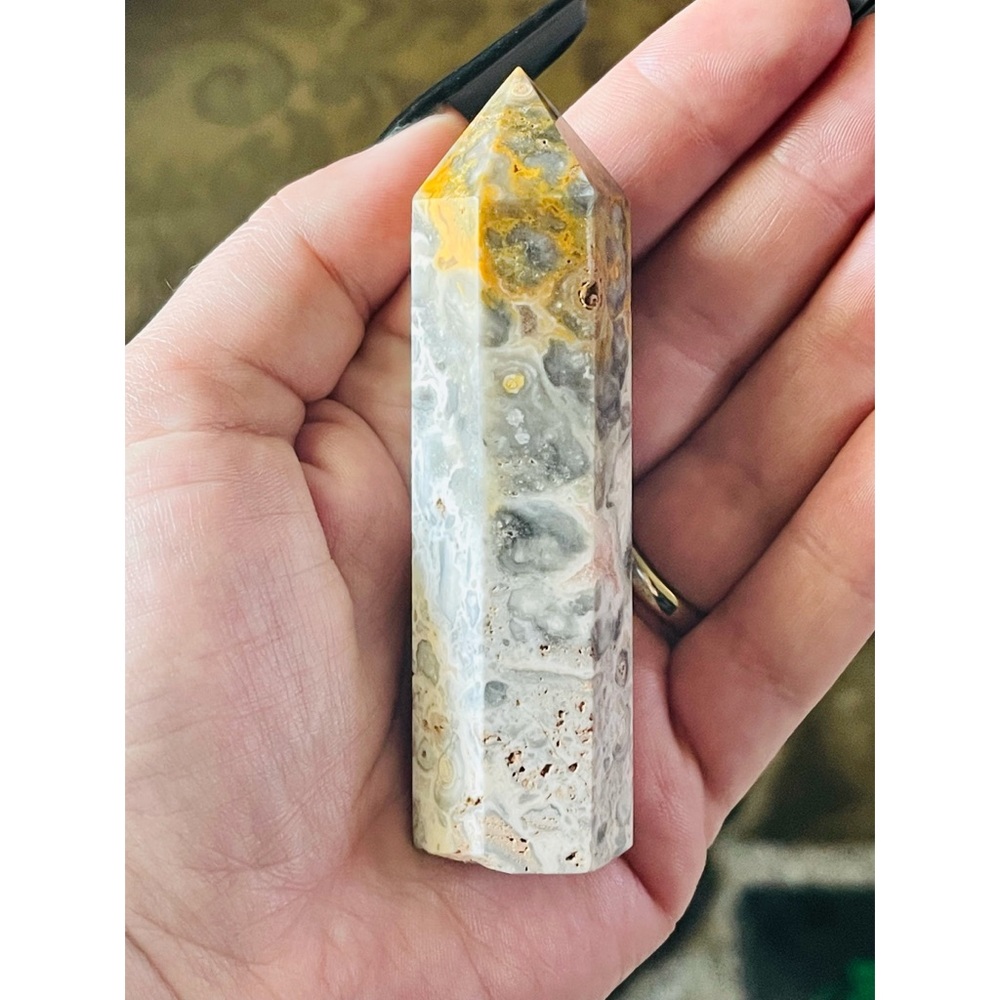 Bumble Bee 🐝 Jasper Crystal Tower